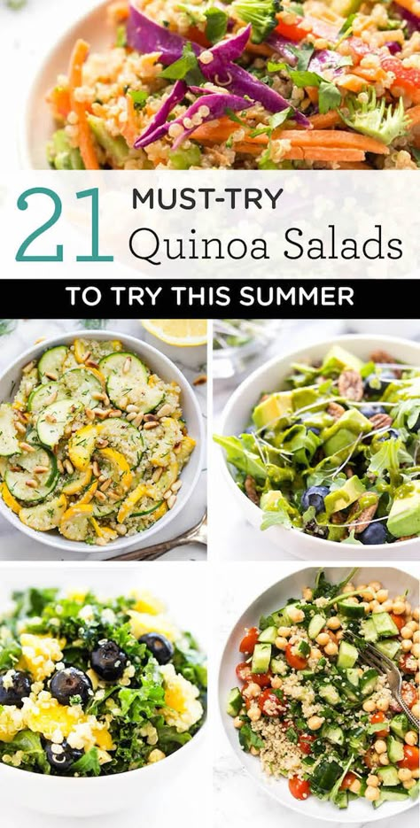 Best Quinoa Salad Recipes, Quinoa Salads, Hearty Salad Recipes, Vegan Steak, Salad Summer, Tabbouleh Salad, Recipes Quinoa, Recipes For Summer, Simply Quinoa