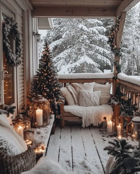 Cozy Bedroom Decor, Christmas Themes Decorations, Christmas Porch Decor, Bedroom Decor Cozy, Affordable Decor, Christmas Porch, Winter Vibes, Winter Home, Everything Christmas