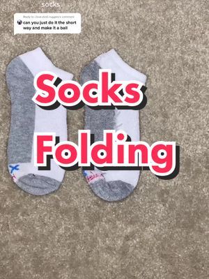 Reply to @bunniesb9 Easy way to fold socks #folding #laundryhack #life... | how to fold socks | TikTok Folding Short Socks, Sock Folding, How To Fold, Folding Clothes, Laundry Hacks, Athletic Socks, Short Socks, Socks, Queen