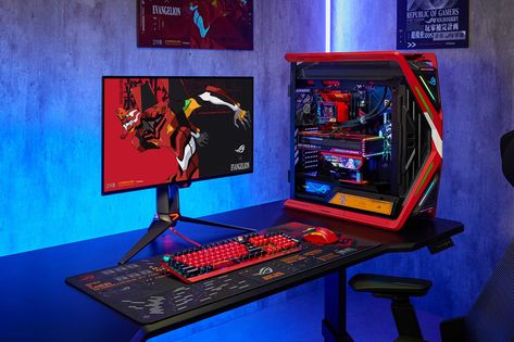 Republic Of Gamers, Cpu Socket, Orange Color Schemes, Pc Gaming Setup, Gaming Station, Pc Components, Asus Rog, Popular Anime, Gaming Gear