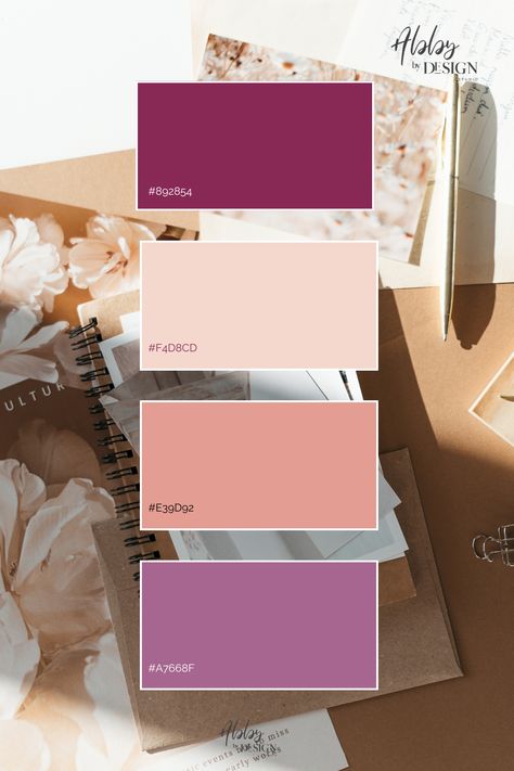 his plum, baby pink, blush, and purple color palette blends rich and soft hues for a romantic and elegant aesthetic. Perfect for branding, design inspiration, weddings, and creative projects, these hex codes make it easy to use in Canva, web design, and social media themes. Need matching planners and templates? Explore my Etsy shop for stylish design tools! ✨💜💖 #PurpleColorPalette #BlushAndPlum #RomanticAesthetic #HexCodeColors Social Media Themes, Moving Checklist Printable, Moving List, Plum Blush, Moving Planner, Blush Color Palette, Purple Color Palette, Innovative Design Ideas, My Color Palette