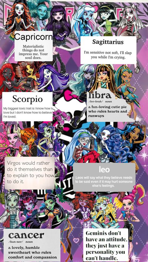 #monsterhigh #zodiac #zodiacsign #monsterhighaesthetic #lagoonablue #zodiacaesthetic #monsterhighdraculaura #monsterhighfrankie #monsterhighcharacters #aesthetic #mood #witchy #werewolf #monster Werewolf Monster, Monster High Frankie, Monster High Draculaura, I'm Sensitive, How To Believe, Emo Art, Monster High Characters, Zodiac Sign Libra, Cartoon Icons