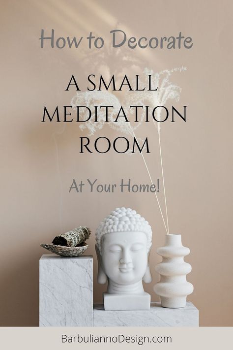 Small Meditation Corner, Meditation Room Decor Zen Space, Small Meditation Space, Meditation Space At Home, Small Meditation Room, Meditation Nook, Meditation Room Design, Yoga Room Design, Yoga Meditation Room