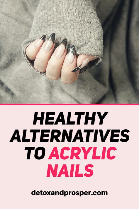 Acrylic nails are beautiful but they often come at the cost of synthetic chemicals. I don't know about you, but I prefer the natural (and non-toxic) look! So I rounded up my top 3 natural acrylic nail options. Check it out! Acrylic Nail Alternative, Acrylic Nails Alternative, Cornstarch Nails, Acrylic On Natural Nails, Nontoxic Nails, Toxic Nails, Natural Looking Acrylic Nails, Nail Options, Nails After Acrylics