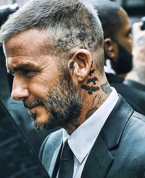 David Beckham Tattoos, David Beckham Haircut, Beckham Haircut, David Beckham Hairstyle, Beckham Hair, Short Fade Haircut, David Beckham Style, Beard Love, Hipster Mens Fashion