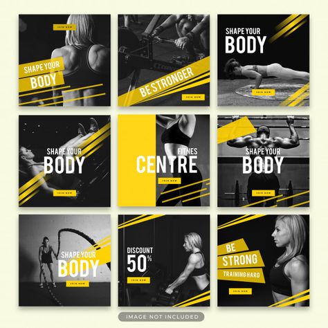 Premium Psd | Premium Psd #Freepik #psd #banner #business #sale #template Fitness Social Media, Sale Template, Facebook Cover Design, Instagram Fitness, Instagram Template Design, Instagram Layout, Social Media Design Inspiration, Gym Design, Media Sosial