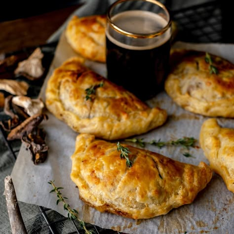 Venison and Wild Mushroom Hand Pies with Stout Beer | Peak to Plate Venison And Mushroom Recipes, Fancy Venison Recipes, Venison Hand Pies, Venison For Dinner Sourdough, Venison Sausage, Venison Meat Pie, Venison Beef Tips Deer Meat, Venison Pie, Deer Food