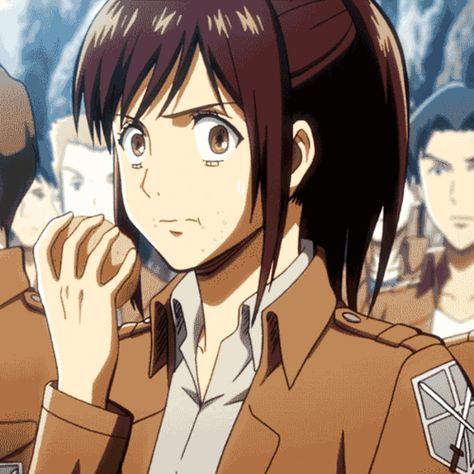 Sasha is eating a potato | Attack on Titan / Shingeki No Kyojin | Know Your Meme Potato Girl, Sasha Blouse, Tamako Love Story, Piskel Art, Aot Characters, Titans Anime, Attack On Titan Anime, An Anime, Haikyu!!