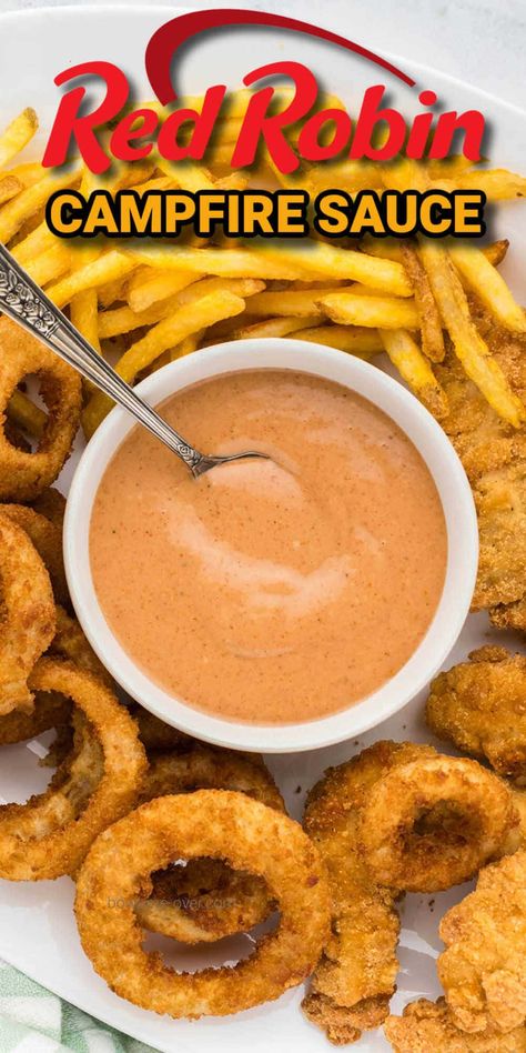 Onion Rings Dipping Sauce, Red Robin Campfire Sauce, Campfire Sauce, Homemade Sauce Recipes, Homemade Condiments, Condiment Recipes, Copykat Recipes, Dip Recipes Easy, Chicken Fingers