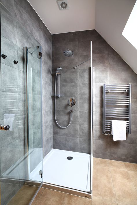 Combining a tile-over polyurethane shower pan with tile gives you the best of both worlds: the custom look of tile with easier installation. Building A Shower Pan, Fiberglass Shower Pan, Shower Pan Installation, Shower Pan Tile, Bathroom Shower Stalls, Plastic Shower, Fiberglass Shower, Bathroom Shower Tile, Shower Pan