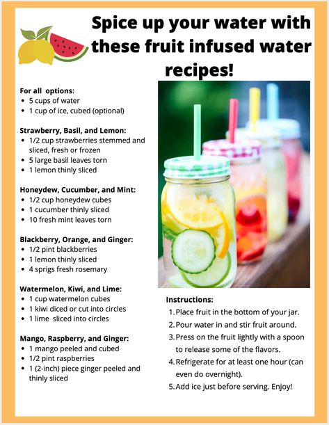 Fruit Infused Water Recipes, Flavored Water Recipes, Infused Water Recipes, Refreshing Drinks Recipes, Clam Recipes, Fruit Infused Water, Red Water, Healthy Water, Fruit Water