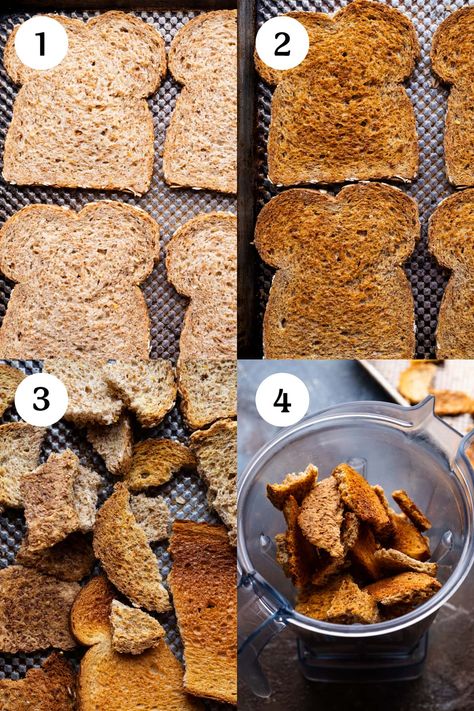 Italian Bread Crumbs Recipe, Ezekial Bread, How To Make Breadcrumbs, Bread Crumbs Recipe, Ezekiel Bread, Dry Bread, Stale Bread, Oven Cooking, Sandwich Bread