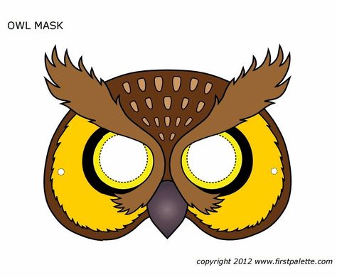 Let the kids make this Printable Owl Mask and see all of the fun they will have portraying their favorite woodland feathered friend. Printable Halloween Masks, Printable Animal Masks, Theme Carnaval, Owl Mask, Owl Costume, Mascaras Halloween, Printable Masks, Felt Mask, Folding Origami