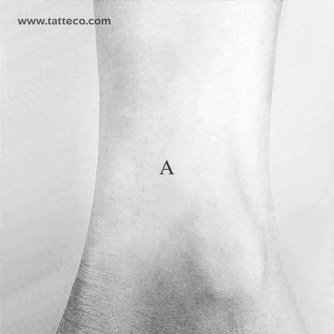 A Serif Capital Letter Temporary Tattoo - Set of 3 Fonts for tattoos #fontsfortattoos tattoo #tattoo tattoos #tattoos fonts #fonts font #font 9.309 Red Ink Tattoo Words, Roman Numeral Tattoo Font, Tattoo Word Fonts, Vertical Tattoo, Fonts For Tattoos, Letter Tattoos, Tramp Stamp Tattoos, Rib Tattoos For Women, Names Tattoos For Men