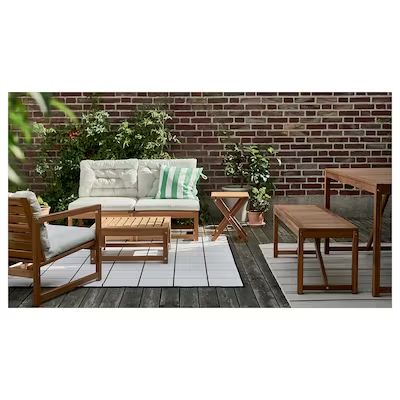 NÄMMARÖ - Search - IKEA Wooden Outdoor Furniture, Comfy Living Room, Outdoor Cushion Covers, Outdoor Seat Cushions, Mesa Exterior, Outdoor Seat, Ikea Family, Easy Chair, Lounge Chair Outdoor