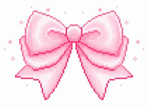 Pixel Kawaii, Kawaii Transparent, Pixel Gif, Bow Aesthetic, Pink Artwork, Bow Wallpaper, Vintage Png, Anime Pixel Art, Pixel Art Design