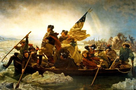 Amazon.com: George Washington Crossing Delaware River 1851 Emanuel Leutze Oil Painting Cool Wall Decor Art Print Poster 36x24: Posters & Prints Washington Crossing The Delaware, Crossing The Delaware, Patriotic Wall Art, Washington Art, Revolution Art, Wood Gallery Frames, Dust Bowl, Francisco Goya, Caspar David Friedrich