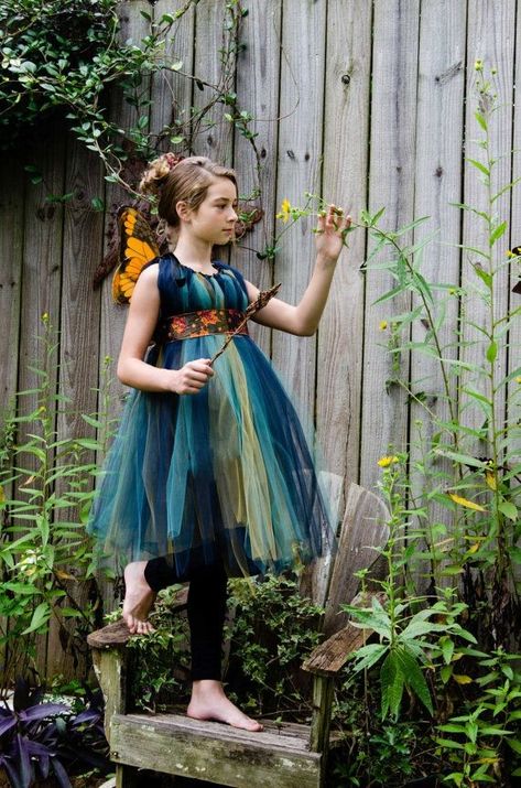 Woodland Fairy Costume Diy, Fairy Costume Wings, Forest Fairy Costume, Woodland Fairy Costume, Fairy Costume Diy, Diy Woodland, Tutu Dress Costumes, Costume Wings, Fairy Costumes