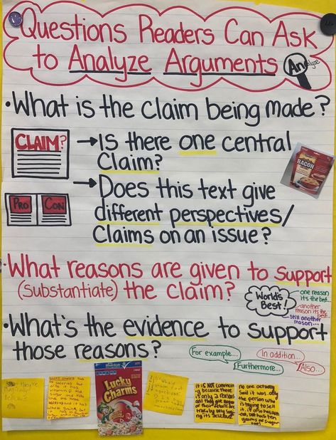 Analyzing arguments!! Argumentative Text, Text Feature Anchor Chart, High School English Activities, Argument Writing, Writing Folders, Argumentative Writing, 7th Grade Ela, English Reading, Teacher Things