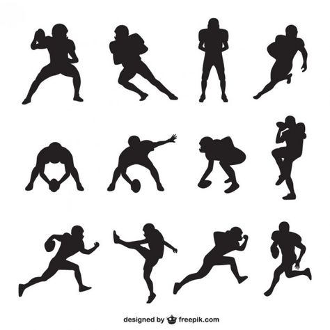 American football player silhouettes collection Freepik.com-Sports-pin-9 Football Player Silhouette, Football Silhouette, Football Banquet, Atrapasueños Diy, Sports Article, American Football Players, Silhouette Png, Football Boys, Sports Svg