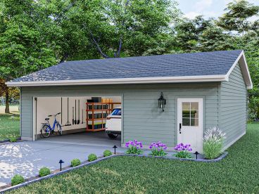 Diy Shed With Garage Door, 2 Car Detached Garage Ideas, Build Your Own Garage, Ranch Makeover, Garage Door Sizes, 2 Car Garage Plans, Garage Plans Detached, Garage Designs, Backyard Garage