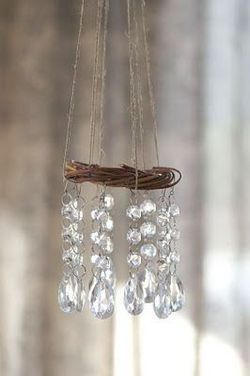 Tiny Chandelier, Rain Chain, Canning Jar, Prisms, Dream Catchers, Wind Chime, Sun Catcher, Cool Diy, Suncatchers