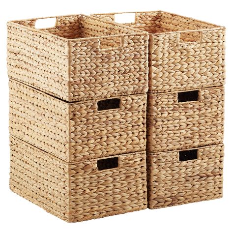 Water Hyacinth Storage Bins with Handles | The Container Store Billy Hack, Baskets For Shelves, Pantry Organizers, Decorative Storage Boxes, The Container Store, Water Hyacinth, Pantry Design, Pantry Storage, Container Store