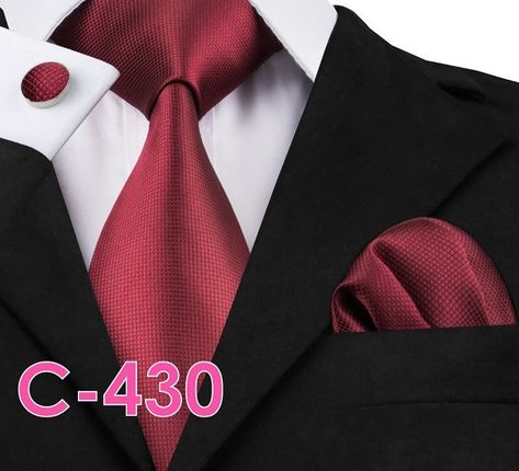 Solid Silk Mens Ties Neck Tie Set For Men Suits Tie Handker $24.99, $34.99 #kapsbinternational #freeshipping #australia #mens #mensfashion Red Handkerchief, Necktie Set, Mens Silk Ties, Tie Length, Men Formal, Red Tie, Cufflink Set, Wedding Business, 2017 Fashion