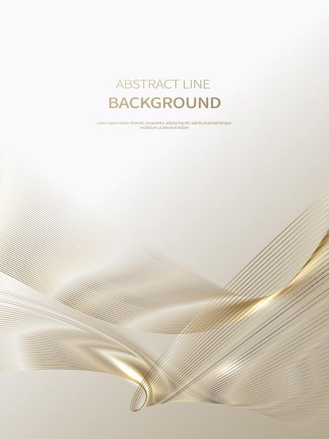 Abstract background of luxury gold lines... | Premium Vector #Freepik #vector #background #banner #brochure #gold Cream And Gold Background, Luxury Cover Design, Abstract Line Background, Royal Poster Design, Luxury Graphic Design Branding, Luxury Banner Design, Gold Poster Design, Luxury Poster Design, Gold Website Design