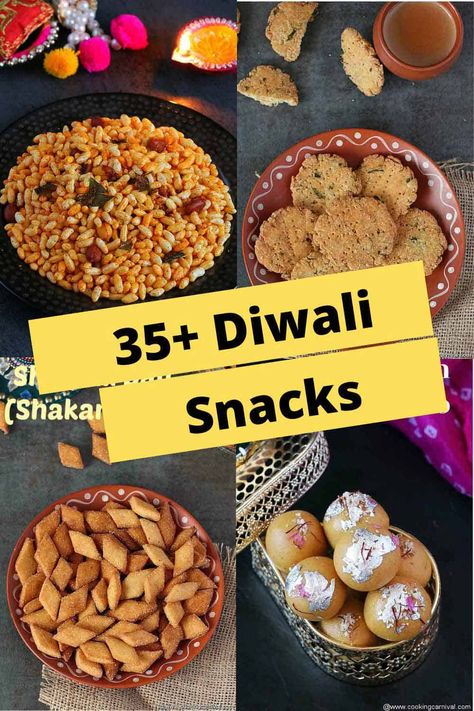 The Diwali festival, known as the 'Festival of Lights,' is a joyous occasion filled with glittering diyas, twinkling lights, and an array of delightful snacks. It's a time for happiness and togetherness, with a focus on creating and sharing the most delicious Diwali recipes. To help you make the most of this special time, we have curated a list of 30+ Diwali snacks, both savory and sweet, for you to enjoy and share with your loved ones. Diwali Savory Snacks, Diwali Recipes, Gujarati Snacks, Diwali Snacks, Burfi Recipe, Vegan Substitutes, Diwali Food, Nut Snacks, Popular Snacks