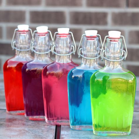 Make Jolly Rancher Vodka in four super-easy steps. Alcohol Drinks Recipes, Candy Alcohol, Candy Alcohol Drinks, Jolly Rancher Vodka, Homemade Liqueur Recipes, Infused Liquors, Jolly Ranchers Candy, Pool Drinks, Homemade Liquor