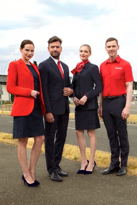 #sustainable #airline #transport #travel #jet2 People At Work, Airline Uniforms, Staff Uniforms, Custom Uniform, Work Wear Outfits, Corporate Outfits, Uniform Design, Working People, Street Design