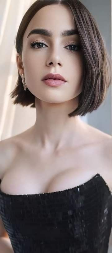 Lily Collins Bob, Lily Collins Short Hair, Lily Jane Collins, Lily Collins Hair, Lily Collins Style, Teen Witch, Female Portraits, Lily Collins, Bob Hairstyles