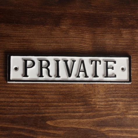 Private Sign | Etsy Private Sign, Iron Drawer Pulls, Toilet Sign, Beer Opener, External Doors, Antique Cast Iron, Enamel Paint, Door Sign, Old Antiques