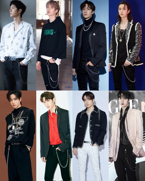 Male Idol Outfits, Idol Outfit Ideas, Idol Outfit, Best Kpop, Kpop Outfits, Black Outfit, Kpop Idol, Outfit Ideas, Style Inspiration