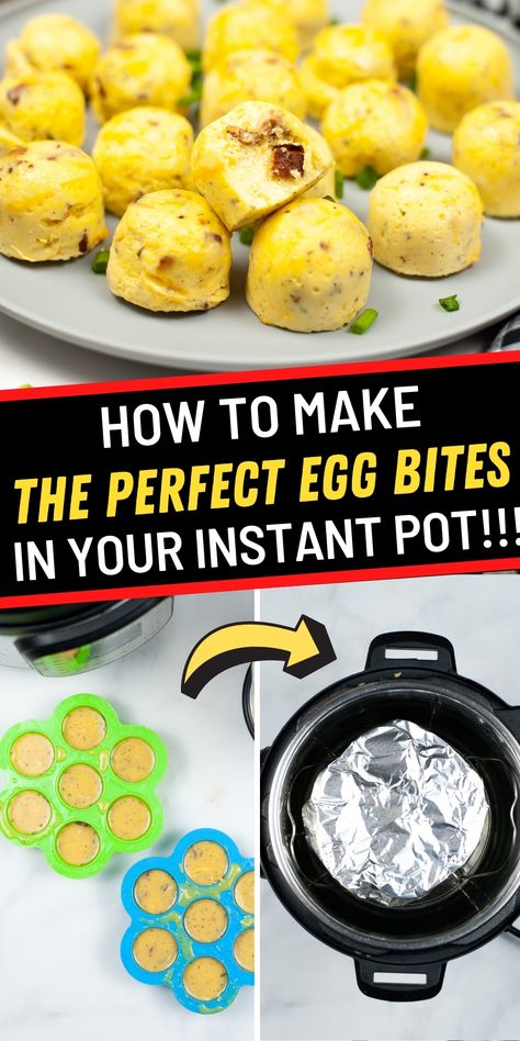 Instant Egg Bites, Instant Pot Egg Bites With Egg Whites, Instapot Starbucks Egg Bites, Instant Pot Egg Cups, Instant Pot Recipes Egg Bites, Ip Egg Bites, Instant Pot Eggs In Silicone Mold, Instant Pot Sous Vide Egg Bites, Egg Bites Starbucks Instant Pot