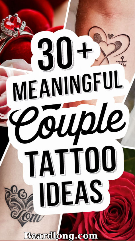 Celebrate your love story with ink! These 30 meaningful couple tattoo ideas range from minimalist symbols to intricate designs that perfectly capture your bond. Whether you’re looking for matching tattoos, complementary designs, or a creative way to share your story, these ideas will inspire you. Find the perfect tattoo to symbolize your connection and make a lasting statement of love. #CoupleTattoos #MatchingTattoos #TattooIdeas #RelationshipGoals Romantic Tattoos For Couples, King And Queen Card Tattoo For Couples, Symbols Of Unconditional Love, Delicate Couple Tattoo, Matching Couple Tattoos Initials, Matching Mandalorian Tattoos, Couples Tattoos Biblical, Unique Wedding Date Tattoo, Mens Tattoos For Wife