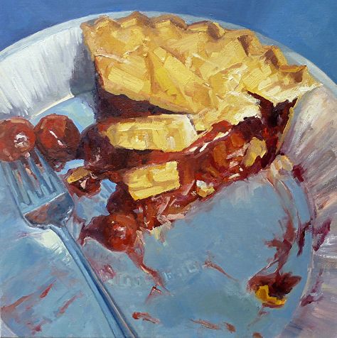 Very Very Cherry by Anthony Salvo Oil ~  x Pie Painting, Food Paintings, Drink Art, Food Drawings, Food Painting, School Time, Art Food, Cherry Pie, Small Bites