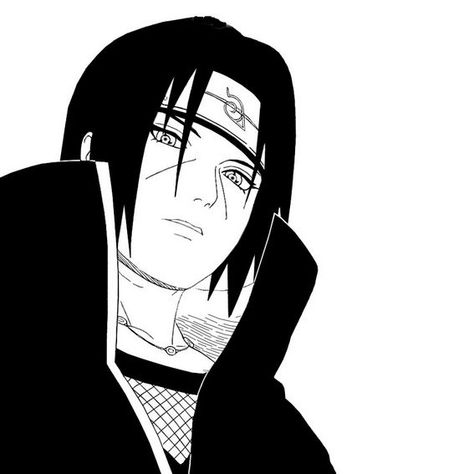 Itachi Uchiha Icon, Obito Uchiha, Itachi Uchiha, Anime Character, Anime, White, Black