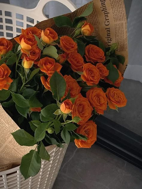 Orange Barbie, Pinterest Flowers, Buy Me Flowers, Fleur Orange, Flowers Orange, Flowers Bouquet Gift, Nothing But Flowers, Orange Aesthetic, Flower Therapy