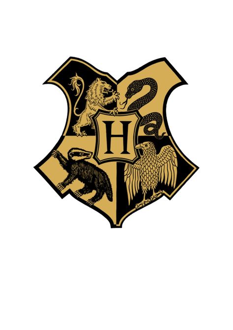 Hogwarts School Of Witchcraft & Wizardry, Gryffindor Emblem, Deathly Hallows Art, Hogwarts Logo, Harry Potter Trunk, Hogwarts Trunk, Harry Potter Platform, Harry Potter Logo, Harry Potter Christmas Tree