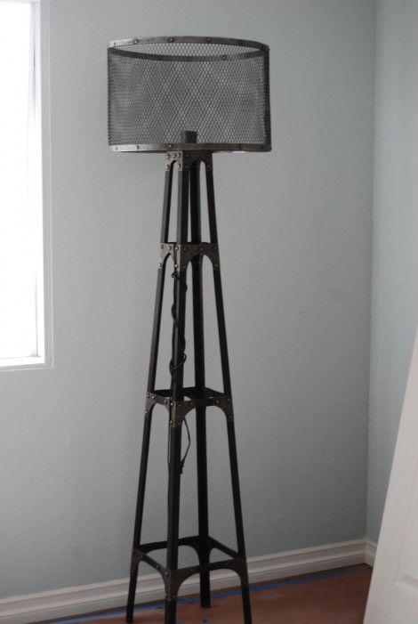 Industrial Style Floor Lamp, Rustic Furniture Decor, Lamp Ikea, Wrought Iron Floor Lamps, Industrial Floor Lamp, Rustic Floor Lamps, Farmhouse Table Lamps, Industrial Style Home, Industrial Floor