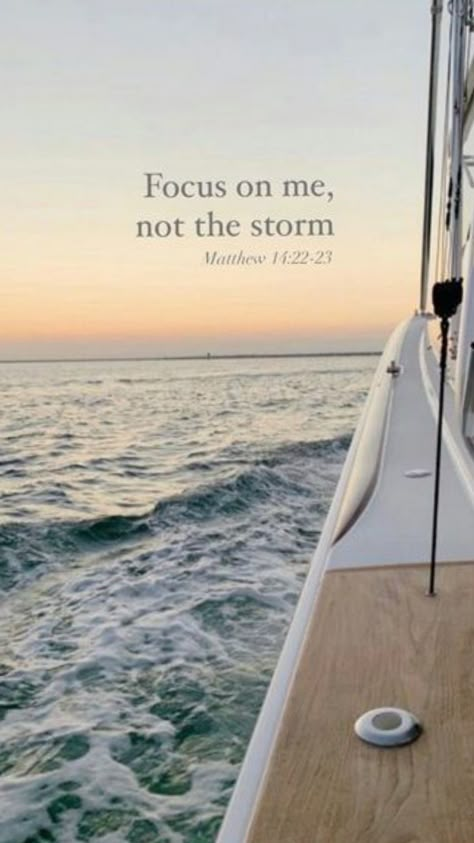 Focus On Me Not The Storm Wallpaper, Focus On Me Not The Storm, Beach Bible Verses, Wallpaper Hope, Motivational Bible Verses, Cute Bibles, Bible Verse Background, Bible Words Images, Ayat Alkitab