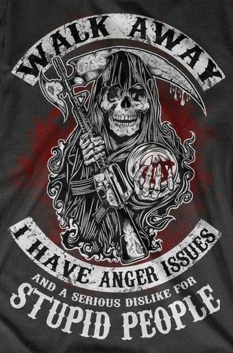 Grim Reaper Quotes, Black Skulls Wallpaper, Skull Quote, Twisted Quotes, Harley Davidson Artwork, Grim Reaper Art, Gangsta Quotes, Biker Quotes, Skull Pictures