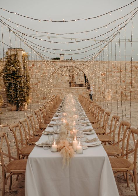 Wedding Table Lights, Fall Table Decorations, Portuguese Wedding, Beige Wedding, Table Lights, Beach Wedding Inspiration, Wedding Set Up, Beach Wedding Decorations, Boho Wedding Decorations