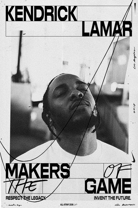 PÔSTER Kendrick Lamar Poster, Kendrick Lamar, White Photo, The Game, All Star, Black And White, Nike, Wall, White