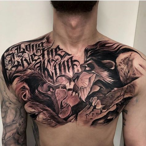 Hardest Disney tattoo EVER. Period. Hardest Tattoos, Disney Chest Tattoo, Castle Chest Tattoo, Disney Tattoos Realistic, Fu Dog Chest Tattoo, Men’s Full Chest Tattoo Ideas, Men’s Traditional Chest Piece, Louisiana Tattoo, Live Tattoo