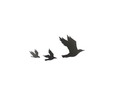 I want this hunger games tattoo of mockingjays so bad. Mockingjay Tattoo, Hunger Games Tattoo, Nikki Mcclure, Bird Silhouette Tattoos, Games Tattoo, Crow Flying, Flying Bird Silhouette, Bird Outline, Bone Tattoo