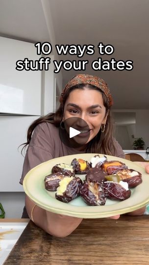 1.9M views · 161K reactions | What’s your favourite date combo?

PSA my dates are the taste the difference dates from Sainsbury’s which are sourced from Jordon xx

Date + cheddar
Date + yoghurt + honey
Date + marzipan + almond
Date + blue cheese + honey
Date + goats Cheese + walnut (roasted)
Date + ghee / butter +salt 
Date + tahini + cinnamon
Date + cream cheese + pickled jalanono
Date + crunchy peanut butter + chocolate (frozen)
Date + almond butter + coconut flakes (NOT SHOWN )

#dates #ramadan #ramadanfood #datefilling #stuffeddate | Seema Pankhania | seemagetsbaked · Original audio Date Almond Butter, Seema Pankhania, Date Tahini, Dates Ramadan, Date Cream, Fast Healthy Snacks, Ghee Butter, Crunchy Peanut Butter, 100 Calorie Snacks