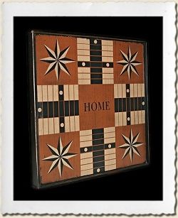 Parcheesi Game Board Stencil- Stencils by Primitive Designs Stencil Co. Alphabet Sign, Laser Cut Stencils, Primitive Design, Primitive Colonial, Stencil Material, Wall Stencils, Game Board, Barn Quilts, Stencils Wall